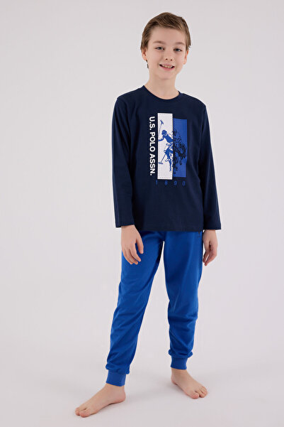 U.S. Polo Assn. U.S. Polo Assn Erkek Çocuk Lacivert Pijama Takımı