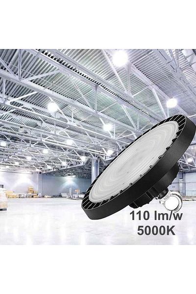 MasterLED Industrial suspended lamp, High Bay, UFO LED 100W, 11000lm, aluminum and PC