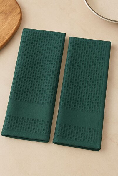 Sera Royal Mutfak Havlusu 2'li Set – 50x70 cm %100 Pamuk Waffle Dokuma
