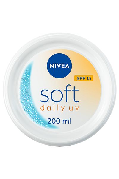 NIVEA Soft Daily UV with SPF15, Moisturizing Cream for Body, Hand & Face, 200ml