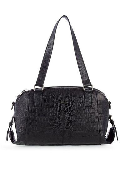 Bilik Deri Black-Croco Women's Shoulder Bag Blm 044