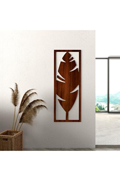 Marktna منحوتة خشبية بنقشة ريشة