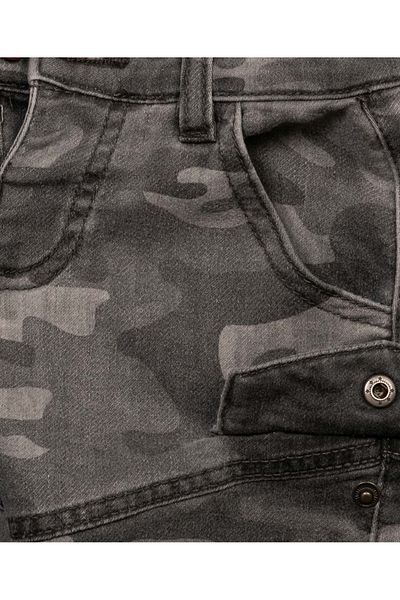 Minoti Basic Comfy Combat Short - Grey Camo