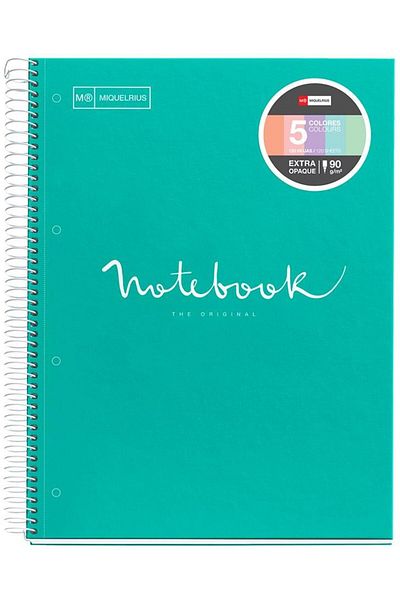 Rtc Spiral notebook, Miquelrius, Emotion, A4, mathematical