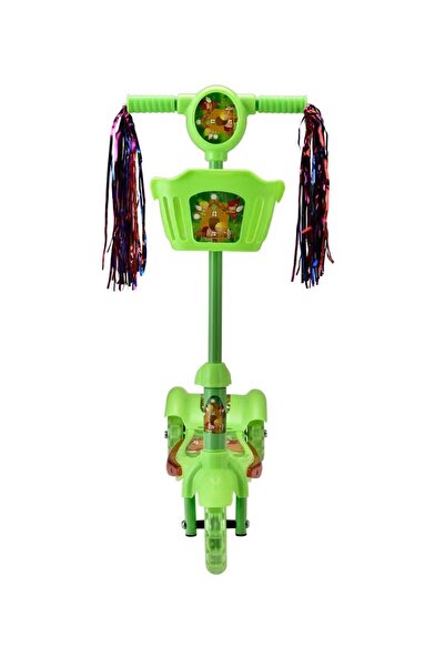 rexa سكوتر موسيقي بثلاث عجلات باللون الأخضر