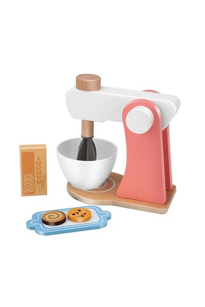 divendi-ro Wooden Mixer Set with Accessories, 3 years+, 17×10.5×18 cm
