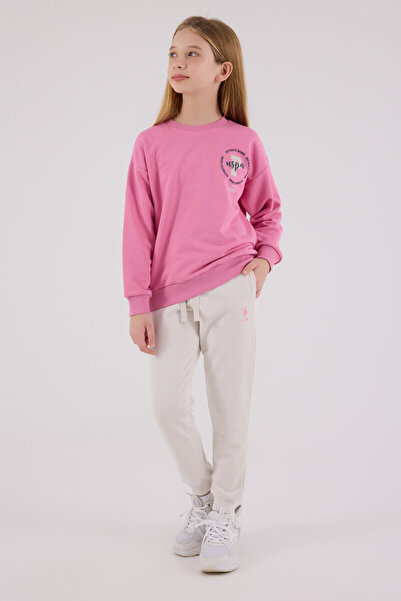 U.S. Polo Assn. U.S. Polo Assn Kız Çocuk Kahverengi Eşofman Takımı