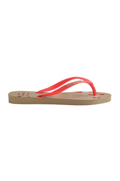 Havaianas Kids Slim Hello Kitty Flip Flops - Beige