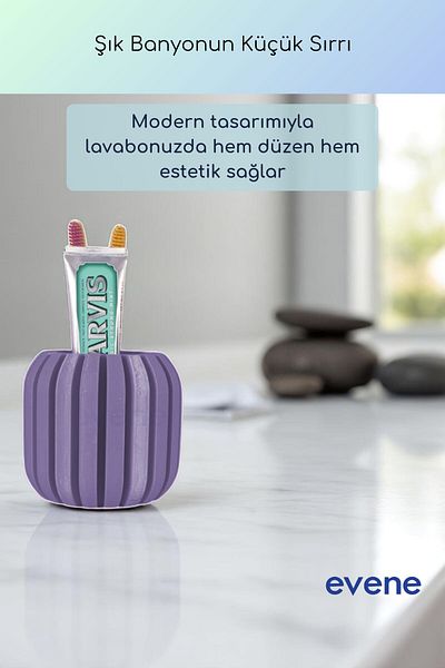 Evene Θήκη οδοντόβουρτσας Βάση οδοντόβουρτσας Βάση οδοντόβουρτσας Υπαίθριο μωβ Χρώμα Μοντέλο 79