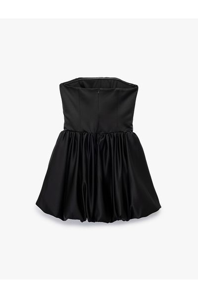 Koton Strapless Neckline Sleeveless Mini Balloon Dress