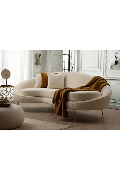 Vivense ESES SOL KOLLU ÜÇLÜ KOLTUK, EKRU BUKLET