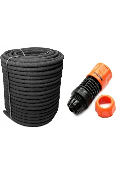 CLICK Furtun de irigare prin picurare cu conector rapid, 10 m negru