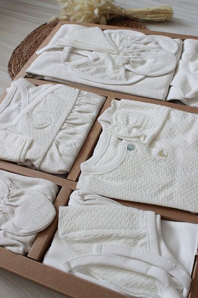 Caramell Barbosa 100% Cotton Baby Girl Newborn 10-Piece Hospital Release (56-62cm)Zk1911 New Season 2025