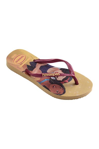 Havaianas Printed Flip Flops - Golden