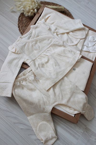 Caramell Barbosa 100% Cotton Baby Girl Newborn 10-Piece Hospital Release (56-62cm)Zk1911 New Season 2025