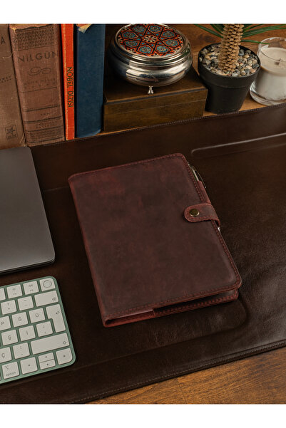 LARU Deri Defter Kılıfı (A5 Boyut), Deri Organizer