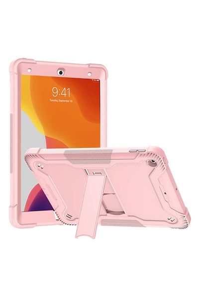 CLICK Husa compatibila cu iPad 10.2 2019/2020/2021 + Folie, S18, Premium Lexgard, Rose