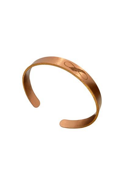 FM Infinity Figured Handmade Copper Bracelet |   Meaningful Minimalist Design for Women
