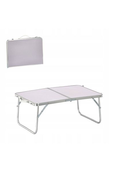 SERSIMO Masa pliabila metalica pentru gradina, plaja sau picnic, blat MDF, 60x40x27cm
