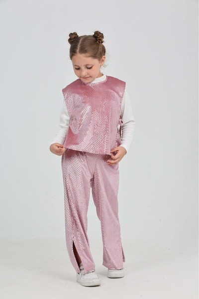 junior baby kids Set de îmbrăcăminte pentru fete din țesătură catifea cu buli...