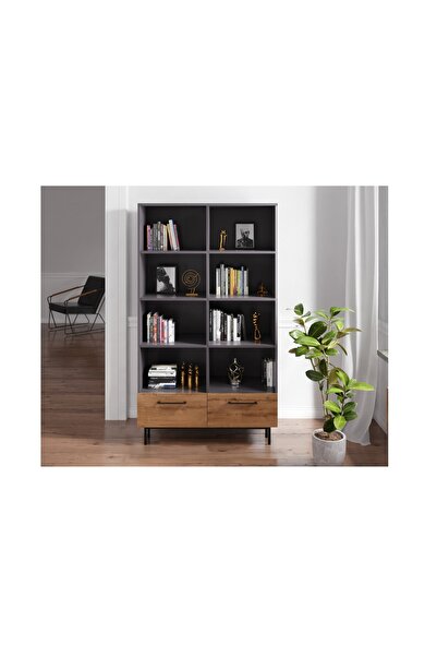 Vivense VOLGA 2 ÇEKMECELİ KİTAPLIK, 8 RAFLI