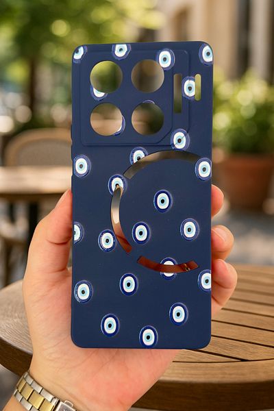 Vip Case حافظة لهاتف انفينيكس GT 20 Pro - حافظة مطاطية كلاسيكية ممتصة للصدمات من السيليكون بنمط خرز العين الشريرة277