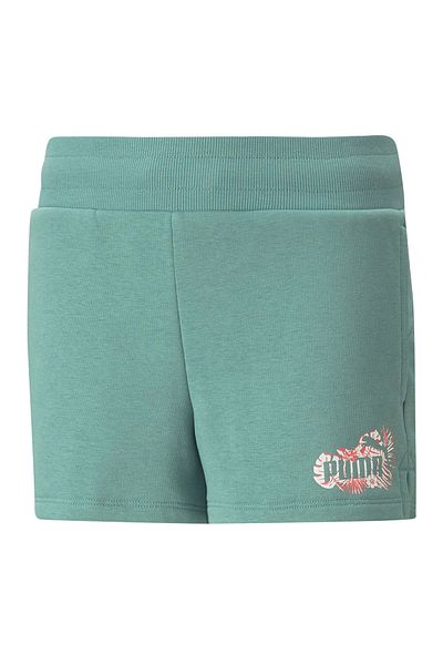 Puma Flower Power Side Pockets Shorts - Green