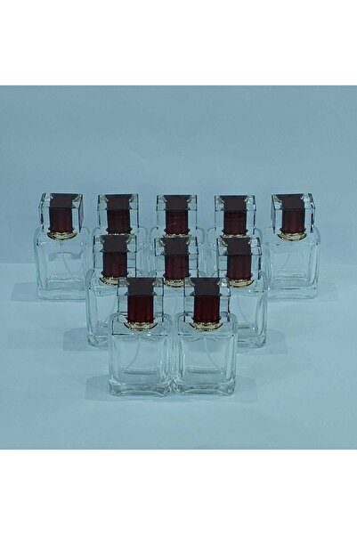 OEM Modern Şeffaf Yeniden Doldurulabilir Cam Parfüm Şişesi 50ml 10'lu Set Kır...