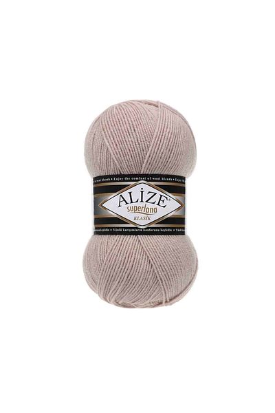 Alize Superlana Classic Hand Knitting Yarn 100g – 75% Acrylic 25% Wool – Color No: 506 - Stone
