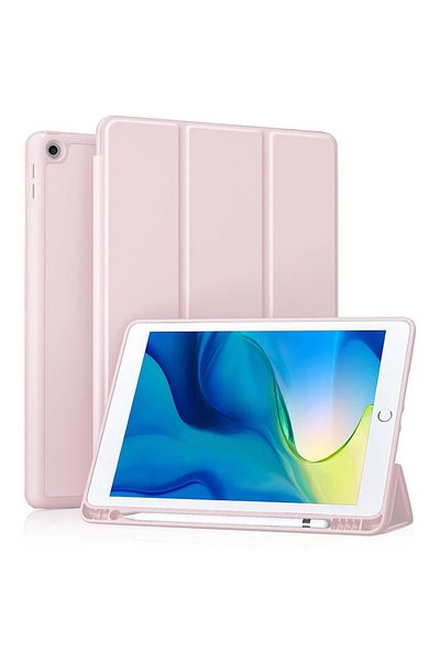 CLICK Husa compatibila cu iPad 10.2 2019/2020/2021, S39, TPU, Pinky