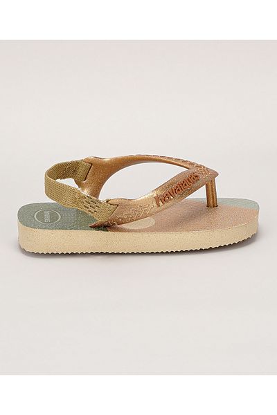 Havaianas Baby Palette Glow Flip Flops - Golden