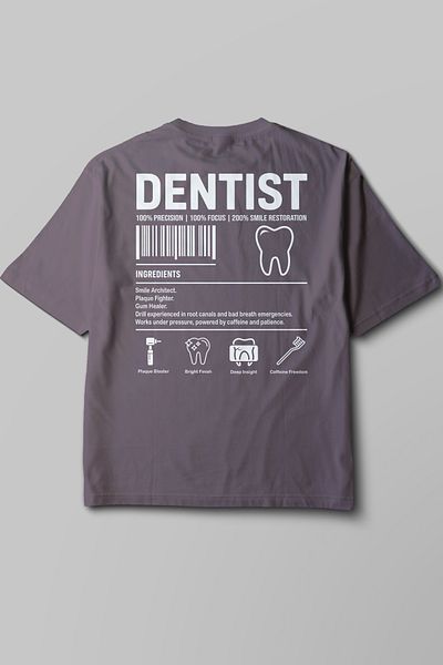 Pratik Medikal Dentist - Oversize T-Shirt Smoked Unisex