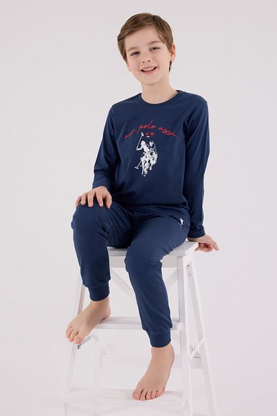 U.S. Polo Assn. U.S. Polo Assn Boys Blue Pajama Set