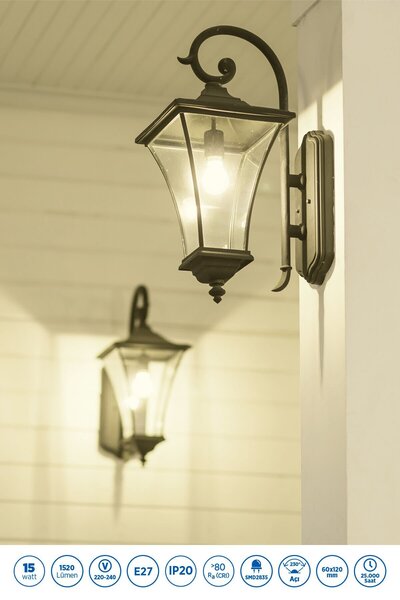 Rother RTL01115-10 A60 LED Ampul 15W E27 1520 Lümen 4000K Gün Işığı Enerji Tasarruflu Ampul 10 Adet