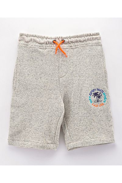 Minoti Fleece Shorts - Grey Speckle