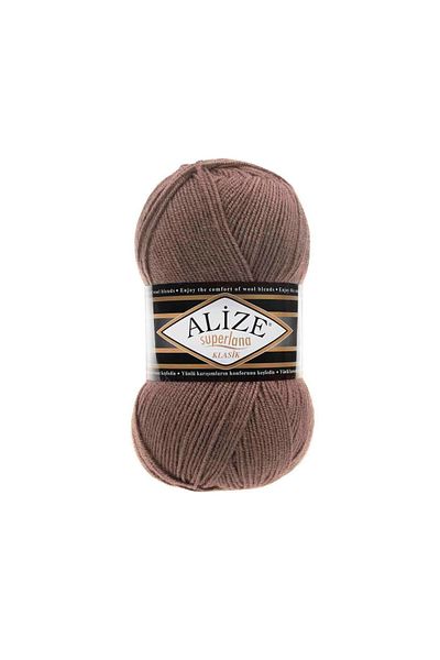 Alize Superlana Classic Hand Knitting Yarn 100g – 75% Acrylic 25% Wool – Color No: 584 – Mink
