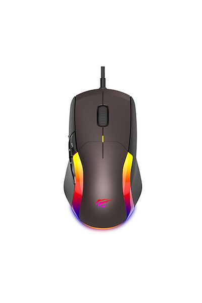 CLICK Mouse cu Fir pentru Gaming 1200/2400/3200/4800/6400/8000 DPI, 1.6m, S50, Silicon Flex, Deep Dark/Och