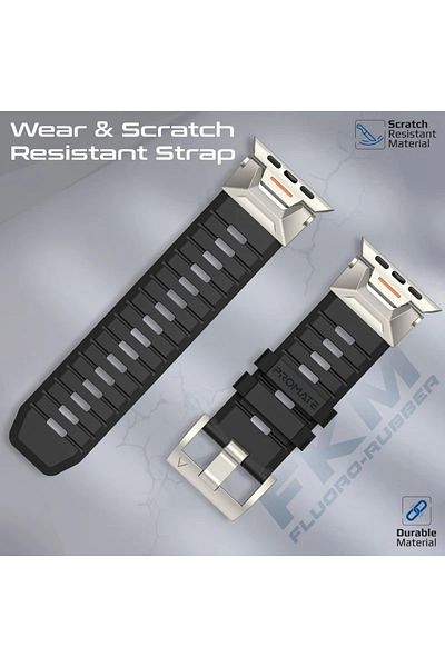 Promate Premium Sports FKM Flouro-Rubber Watch Band