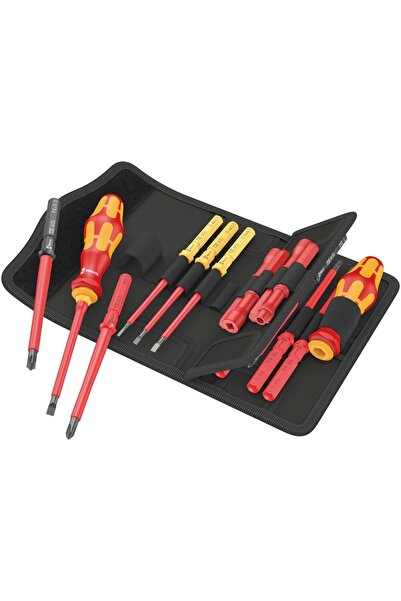 wera Kraftform Kompakt VDE 18 Üniversal 2 Tool Finder Kraftform Tornavida Seti Cırcırlı