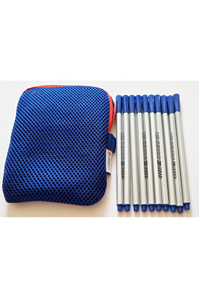 Modellino مجموعة من 10 أقلام رصاص ذات رأس لباد مقاس 04 مم - لون أزرق بيانو + ...