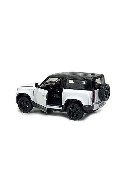 Kinsmart Land Rover Defender 90 White 1:36 Officially Licensed Die-Cast Metal Model Car