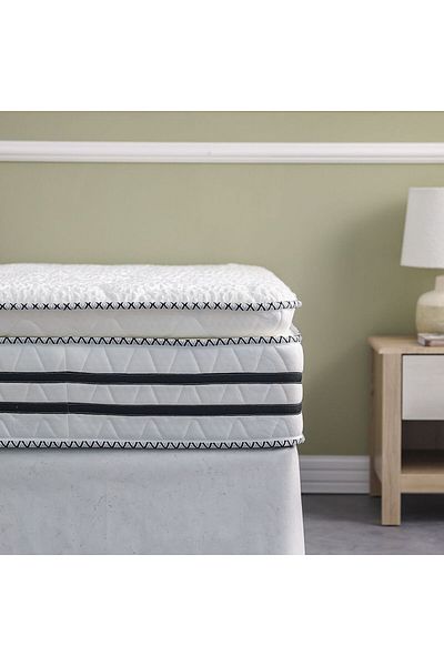 Danube Home Royal Pillow Top Bonnel Side Encased Mattress 120x200x30 cm|Single Bed Mattress|Medium Firm Feel