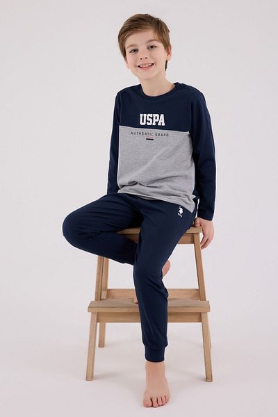 U.S. Polo Assn. U.S. Polo Assn Set de pijamale pentru băiat bleumarin