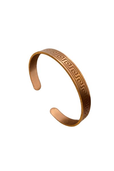 FM Special Patterned Handmade Copper Bracelet |   Minimalist Design