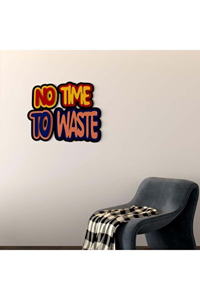 Marktna "No Time to Waste" Wooden Decorative Sculpture