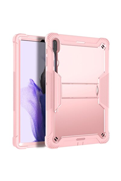 CLICK Husă pentru tabletă compatibilă cu Samsung Galaxy Tab S7 FE + protecție ecran, S2, Premium Lexgard, roz