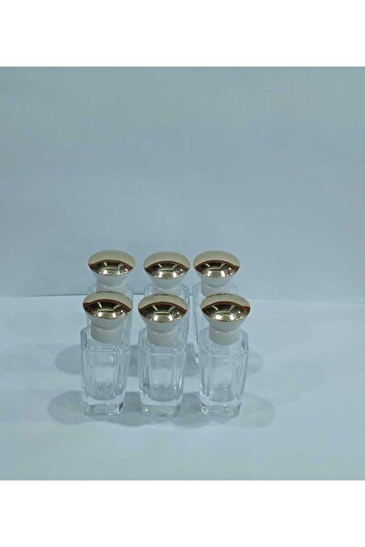 OEM 6'lı50 ml Doldurulabilir Boş Parfüm Şişesi – Altın Kapaklı Dikey Tasarım