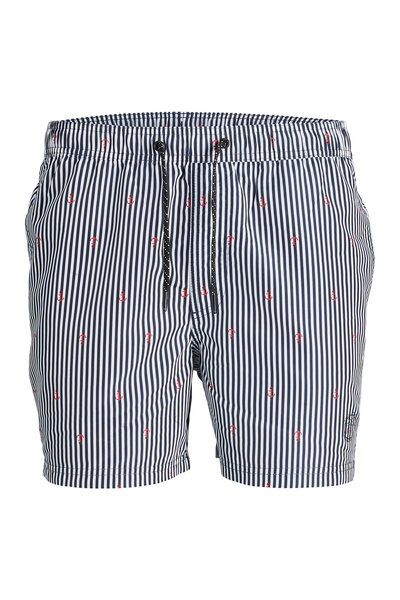 Jack & Jones Junior شورت مخطط للصغار - بليزر كحلي