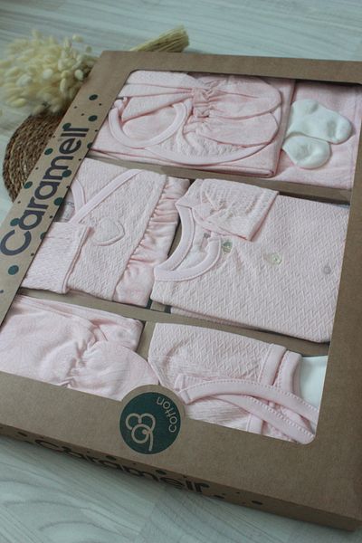 Caramell Barbosa 100% Cotton Baby Girl Newborn 10-Piece Hospital Release (56-62cm)Zk1911 New Season 2025