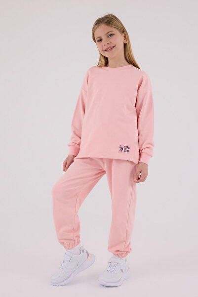 U.S. Polo Assn. U.S. Polo Assn Kız Çocuk Pembe Eşofman Takımı